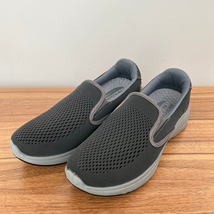 کفش طبی راحتی اسکچرز بدون بند مردانه و زنانه رنگ طوسی